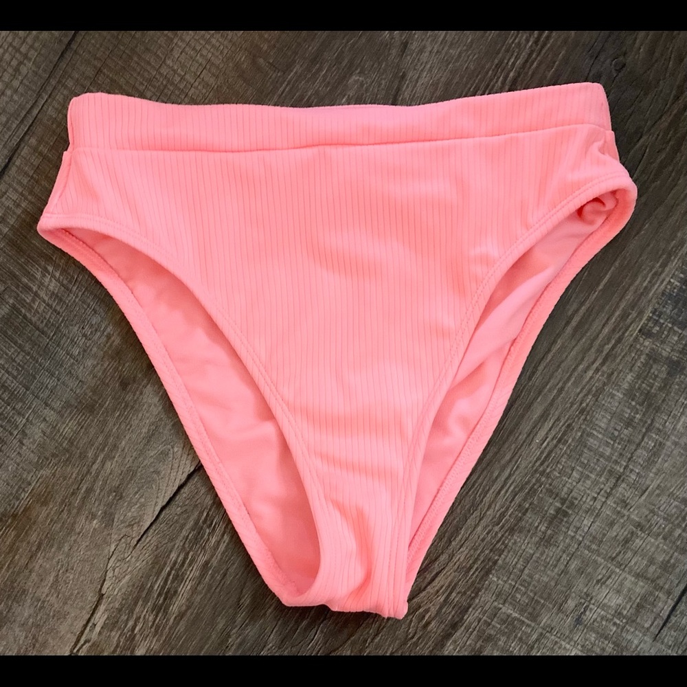 Xhilaration High Waisted Ribbed Bikini Bottoms